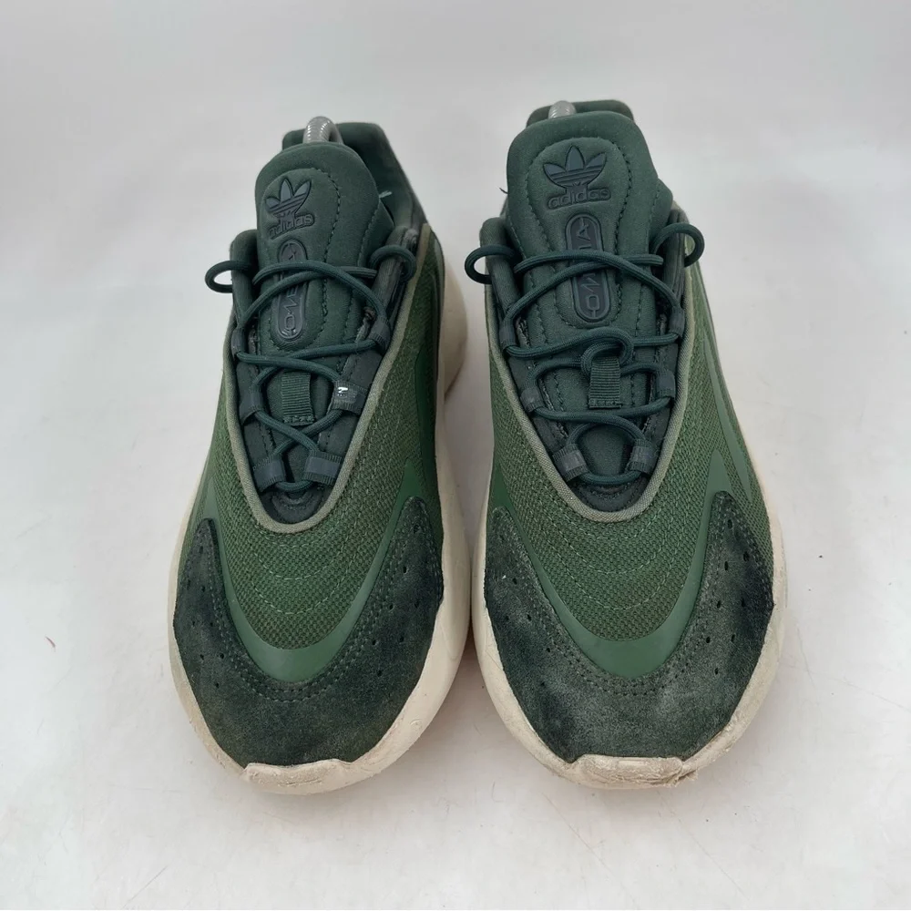 Adidas Men’s Ozelia Shadow Green- SZ 7 -Oxide Lace-Up Low Top Running Shoes
